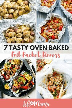 seven tasty oven baked foil packet meals