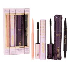 Tarte's Showstoppers Lash & Liner Quad is one set for you & your lash-loving bestie to get awakened, brighter looking eyes. Eye Highlighter, Natural Makeup Remover, Tubing Mascara, One Percent, Body Moisturizers, Oil Skin Care, Tarte Makeup, Natural Moisturizer, Skin Care Kit