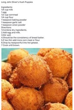 the recipe for fried doughnuts is shown in an image above it's description