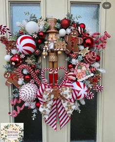 Dollar Tree Wreath Ideas Christmas Decor, Dollar Tree Wreath Ideas, Nutcracker Wreaths, Wreath Ideas Christmas, Dollar Tree Wreath, Christmas Queen, Gingerbread Christmas Tree, Christmas Decorations Centerpiece, Baby Wreath