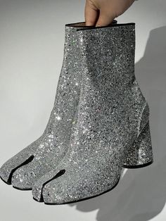 Olivia Mark - Beautifully Sequined Wallon Boots Sequin Shoes, Sequin Boots, Denim Cap, Shapewear Tops, Black Tie Gala, Jumpsuits And Romper, Stylish Boots, Swimwear Dress, Feather Dress