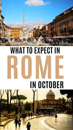 what to expect in rome in october