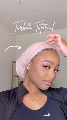 Low Bun Hijab, Hijabi Turban, Jersey Scarf Styles, Turban Hijab Outfit, Turban Braids Head Scarfs, Turban Hijab Tutorial, Turban Style Black Women, Outfits With Headwraps, Turban Headwrap With Braids