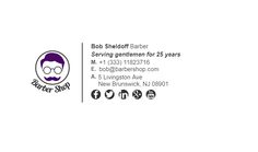 the bob sheffoff barber business card