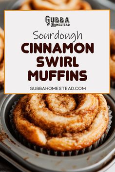 cinnamon swirl muffins from sourdough Sourdough Cinnamon Muffins Recipe, Sourdough Discard Brunch Recipes, Sourdough Swirl Bread, Sourdough Starter Muffin Recipes, Active Sourdough Muffins, Sourdough Muffins Healthy, Sourdough Cinnamon Muffins, Sourdough Discard Recipes Muffins, Fall Farmstand