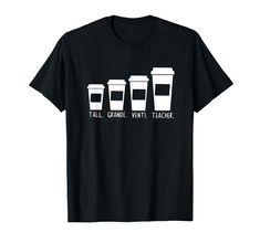 PRICES MAY VARY. Coffee Themed Teacher T-shirt, Tall Grande Venti Teacher, Sweet Coffee Teacher Shirt, Short Sleeve Teacher Tee Back to School, Teacher Shirt, First Day, School Shirt, Team Teacher, Gift for Teacher, Teacher Tee, Back to School Tee, Hello School Shirt, Teacher Appreciation, Gift Teacher, Teach Coffee Repeat, Teach Repeat Lightweight, Classic fit, Double-needle sleeve and bottom hem Funny Teacher Shirts, Hello School, Teacher T Shirts, Back School, First Day School, Sweet Coffee, School Tees, Teacher Teacher, Vinyl Ideas