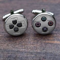 These Are A Unique Pair Of Game Controller Novelty Cufflinks. Makes A Great Gift Idea! Video Game Wedding, Gamer Wedding, Nerd Wedding, Gamer Boyfriend, Nerdy Wedding, Geek Wedding, Ladies Wallet, Cute Wedding Ideas, Wedding Games