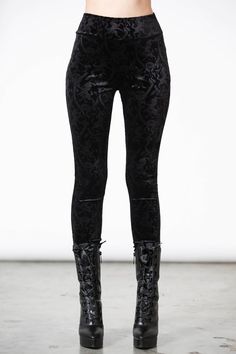 Versilesa Leggings | Killstar Goth Leggings, Blue Banisters, Killstar Clothing, Goth Things, Kill Star, Gothic Leggings, Lydia Deetz, 2010 Fashion, Goth Clothing