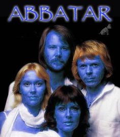 the poster for abbattar shows four people with blue paint on their faces and shoulders