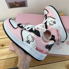 womens pink hello kitty sneakers Kitty Baby, Pink Hello Kitty, Hello Kitty Items, Pink Sneakers, Pretty Shoes, Cute Pink