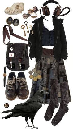 Core Core Outfits, Fairy Grunge Goth Outfit, Forest Goth Aesthetic Outfits, Quirky Grunge Outfits, Grunge X Academia Outfits, Cottagecore Meets Goth, Whimsigoth Academia Outfits, Gloom Core Outfits, Dark Forest Core Outfit