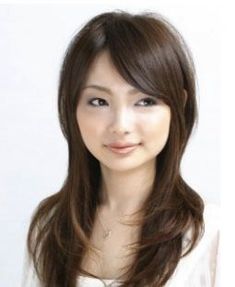 Popular Japanese Hairstyles, Long Layers With Side Bangs, Japanese Side Bangs, Side Bangs Haircut, Side Bangs With Long Hair, Side Bang Haircuts, Bangs Medium Length, Gyaru Hair