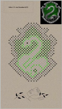 the back side of a computer screen with an image of a green snake on it