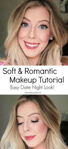 Romantic Makeup Tutorial, Drugstore Makeup Products, Bridesmaids Makeup, Romantic Makeup, Date Night Makeup, Makeup Before And After, Linda Hallberg, Night Beauty, Rainbow Makeup