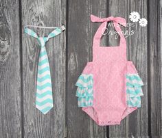 Matching Brother and Sisters Outfits  by TwoSistersOriginals, $42.00 Tie Set, Unique Diy, Family Pictures, Baby Sewing