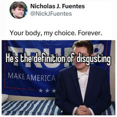 "Your body, my choice" Your d!ck, my k!ck ✨️🤗🥰🎀💅🏽 #femenism #nickfuentes #trump #real Model Whispers, Angry Feminist, Careless Whisper, Human Right, Online Diary, Personality Disorder, Get To Know Me