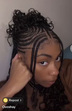 Half Cornrows Natural Hair, Braided Protective Styles Natural Hair, Braidout Hairstyles, Alicia Keys Braids Hairstyles, Freestyle Cornrows Braids, Natural Hair Braid Styles, Braids On Natural Hair, Braid Hair Style, Hairstyles For Wavy Hair