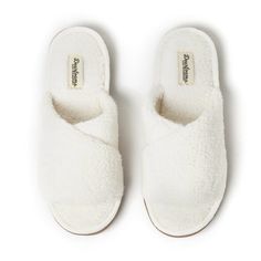 Dearfoams Women’s Terry Slide Slippers. New With Tags. White. No Sweat Comfort. Terry Upper. Flannel Lining & Teddy Sock. Hard Sole. Indoor/Outdoor. Gel Memory Foam Insoles. Machine Washable. Size 11-12 - Tote Bb Comfy White Slippers With Textured Footbed, Cat Slippers, White Slippers, Bear Slippers, Slide Slippers, Swim Shoes, House Slippers, Comforters Cozy, Womens Slippers