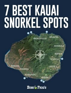 the 7 best kauai snorkel spots on this map are you looking for one?