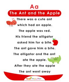 the ant and the apple poem