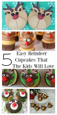 reindeer cupcakes that the kids will love