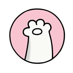 a white hand with a pink circle around it