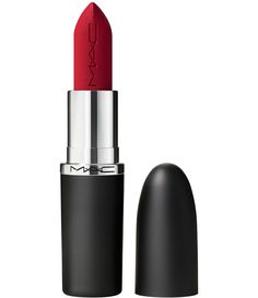 MAC's iconic lipstick has been maxed out to give lips more with a silky-matte finish and good-for-lips formula that looks richer&#x2C; feels better and lasts longer. Get more color with full-coverage&#x2C; pigment-rich payoff in MAC's widest range of artist-approved shades. Get more comfort with a creamy blend of coconut oil&#x2C; shea butter and cocoa butter that conditions and nourishes lips. Get more care with instant and e Mac Red Lipstick, Mac Red Lipsticks, Red Lipstick Matte, Russian Red, Ruby Woo, How To Look Rich, Matte Red, Professional Makeup Artist, Red Lipstick