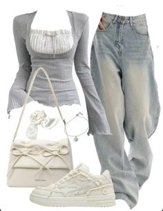 Random Fashion Aesthetic, Y2k Outfits Street Style Women, Aesthetic Tops Outfit, Fav Aesthetic Outfit, Diffrent Aesthics Style, Pretty Clothes Aesthetic, Dazecore Outfit, Good Style Outfits For School, Pretty Outfits Casual