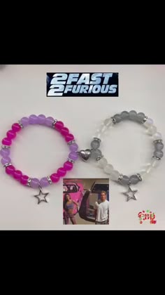 Fast And Furious Bracelet, Mexican Bracelets, Couple Accessories, Matching Stuff, Homemade Bracelets, Pretty Jewelry Necklaces, Diy Jewelry Unique, Bead Charms Diy