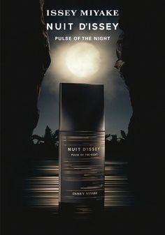 an advertisement for the nuit dissey perfume