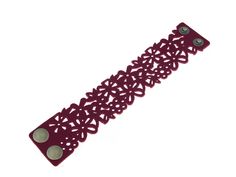 100% genuine leather sourced from Italy laser cut pattern with secure snap closure 7.25" L x 2" W Laser Cut Leather, Laser Cut Patterns, Red Turquoise, Flower Pattern, Italian Leather, Snap Closure, Flower Patterns, Favorite Color, Leather Bracelet