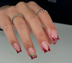 Precious Nails, French Acrylic Nails, Unique Acrylic Nails, Coffin Nails Designs, Pretty Acrylic Nails, Dope Nails, Short Acrylic Nails, Gorgeous Nails, Winter Nails