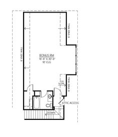 the second floor plan for this home