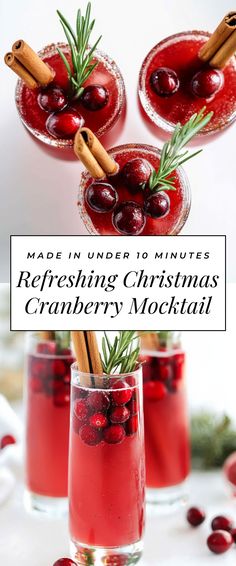 Image for Refreshing Christmas Cranberry Mocktail Virgin Cranberry Cocktail, No Alcoholic Christmas Drinks, Mocktail For Thanksgiving, Cocktails Christmas Party, Fancy Thanksgiving Drinks, Christmas Refreshment Ideas, Holiday Drinks With Cranberries, Christmas Drink Mocktail, Alcohol Free Holiday Drinks