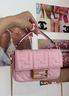 Pink Fendi Bag, Fendi Bag Aesthetic, Pink Fendi, Fendi Bag, Bag Aesthetic