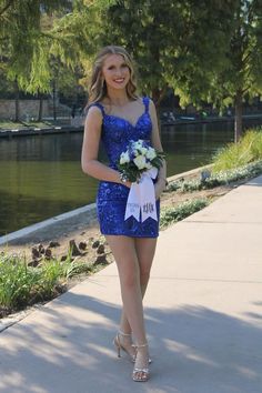 Royal Blue Sequin Appliques Tight Short Dress Tight Short Dress, Hoco Dresses Tight, Winter Formal Dresses, Junior Prom Dresses, Sequin Appliques, Corset Bodice, Winter Formal, Short Prom Dress, Sweet 16 Dresses