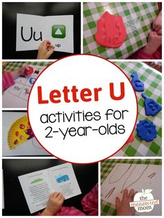 Alphabet Activities for 2-year-olds - The Measured Mom Letter U Activities, Activities For 2 Year, Alpha Bet, Alphabet Letter Activities, The Measured Mom, Measured Mom, Toddler Lessons, Abc Activities, Toddler Education