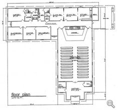 the floor plan for an office building