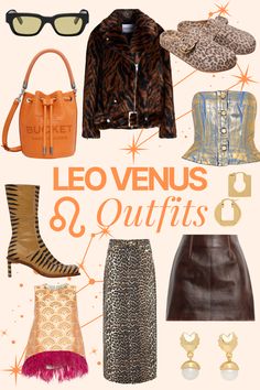 If your Venus is in Leo, your style tends to be daring and maximalist. You embrace trends fearlessly and gravitate towards branded fashion. Your outfits are dramatic and extravagant, yet balanced to complement your presence. You adore bold elements such as feathers, chains, sequins, and vibrant colors like red or black.  #VenusInLeo #LeoStyle #MaximalistFashion #BoldFashion #Trendsetter #DaringStyle #BrandedFashion #DramaticOutfits #Horoscope #CuteOutfit Venus Leo Style Aesthetic, Venus In Gemini Style Outfits, Venus In Leo Style Outfits, Leo Venus Style Outfits, Venus In Leo Style, Venus Leo