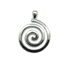 Sterling silver pendant - PE001325. Stamped 925. Approximate weight 8.3 grams. Dimensions 3.9x3.6cm (1.56x1.44 inches). All our jewels are made from solid sterling silver 925/1000 and are carefully crafted by hand in our family workshop. We dispatch your orders in 5 working days, worldwide and the postage is $5. We ship registered priority mail. Please allow 5-7 working days for delivery in Europe and 10-15 working days outside Europe. For any questions - please do not hesitate to contact me! Spiral Shaped Sterling Silver Jewelry, Sterling Silver Swirl Jewelry In Silver, Sterling Silver Swirl Jewelry, Silver Swirl Jewelry For Gift, Symbolic Spiral Sterling Silver Jewelry, Spiral Pendant, Rose Gold Pendant, Handmade Pendant, Custom Necklace