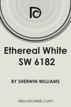 Ethereal White SW 6182 Paint Color by Sherwin Williams Ethereal White Sherwin Williams, White Sherwin Williams, Make A Room, Trim Colors