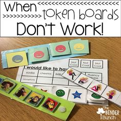 the words when token boards don't work are displayed on top of a wooden table