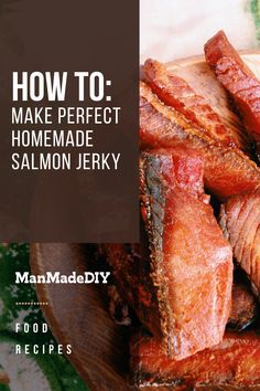 How to make salmon jerky guide Salmon Jerky In Oven, Salmon Jerky In Smoker, Dehydrated Salmon Jerky, Fish Jerky Recipes, Salmon Jerky Recipe Dehydrator, Smoked Salmon Jerky, Salmon Jerky Dehydrator, Dehydrated Jerky Recipes