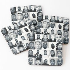 High-quality drink coasters with vibrant one-sided print and glossy finish. Made from lightweight masonite board with cork backing. Available in sets of 4. Perfect for hot and cold drinks. Rappers Mugshots, Hip Hop Music, Coasters Set, One Sided, Drink Coasters, Coaster Set, Rappers, Hot Drink, Cold Drinks