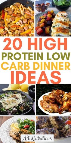 Lookng for high protein low carb recipes that you want to share with your family? These high protein low carb meals are just what you need to consume enough protein. High Protein Low Carb Dinner, Low Carb Dinner Ideas, Protein Dinner Recipes, Low Carb High Protein, High Protein Dinner, Protein Dinner, Low Carb Meal, Easy Chicken Breast, High Protein Low Carb Recipes