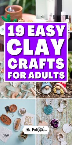 Clay crafts unleash creativity. Explore DIY clay projects and polymer clay craft ideas that bring art to life. Dive into air dry clay ideas and clay sculpture techniques to craft unique pieces at home. From clay jewelry making to handmade clay decorations. Our clay craft projects are everything from clay pot crafts to miniature clay models. Whether you're making holiday themed clay projects or functional clay pottery, discover the endless possibilities of crafting with clay. Things To Make With Molding Clay, Crafting With Clay Ideas, Fimo Dough Ideas, Polymer Clay Step By Step Easy, Clay Decorations Diy, Polymer Clay Jewelry For Beginners, Oven Baked Clay Recipe, Modeling Clay Templates, Clay Art Crafts