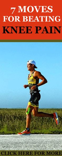 a man running down a road with the words how to stop runners knee