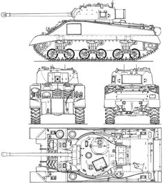 a drawing of an army tank with four wheels and two tanks on the front, one is