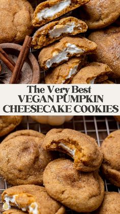 the very best vegan pumpkin cheesecake cookies