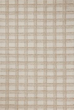 a beige and white rug with lines on it